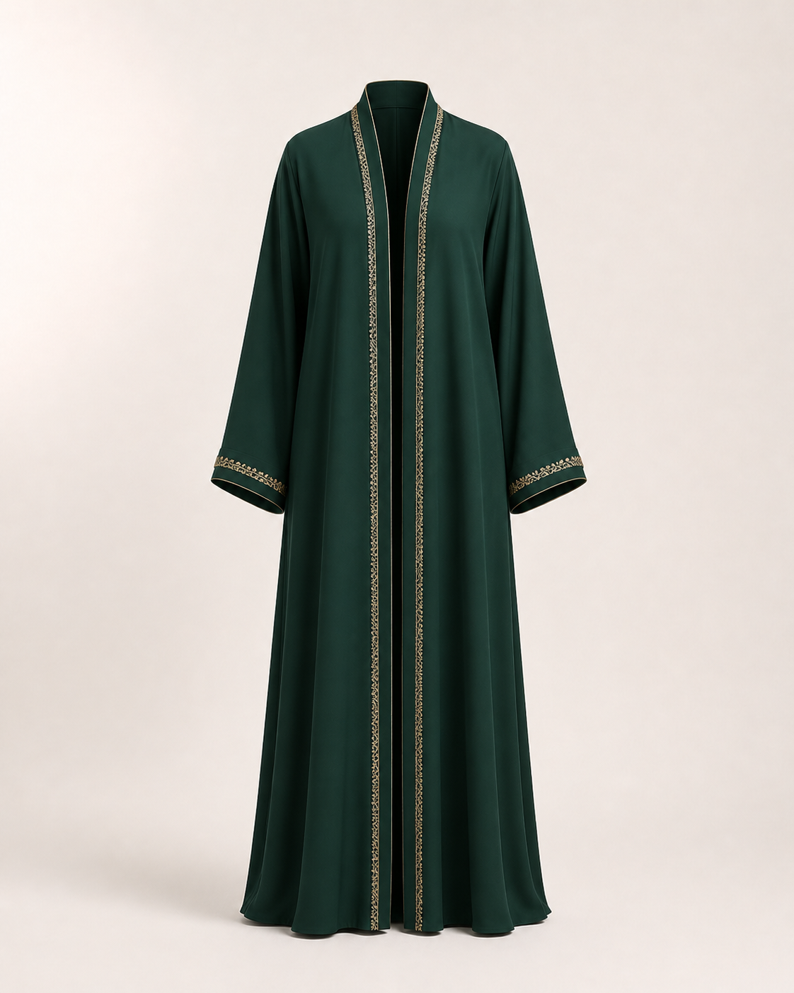 Emerald Embroidered Abaya — Abayas & Modest Wear